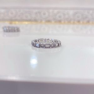 Silver + CZ band (stackable)